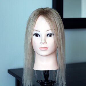 Human Hair Blonde Topper